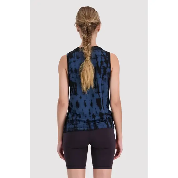 Mons Royale Koszulka damska Icon Relaxed Tank - Clean Ice Night Tie Dye, Kolor: niebieski, Waga: 0.5, Rozmiar: M, 4 zdjęcie