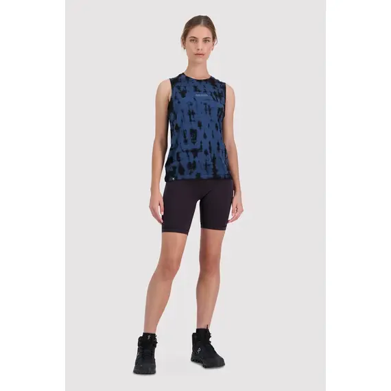 Mons Royale Koszulka damska Icon Relaxed Tank - Clean Ice Night Tie Dye, Kolor: niebieski, Waga: 0.5, Rozmiar: M, 3 zdjęcie