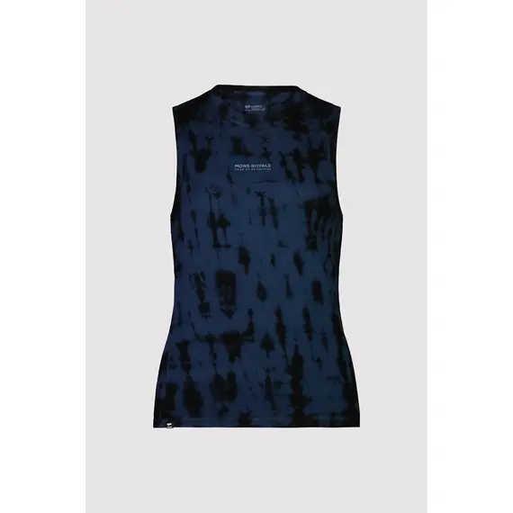 Mons Royale Koszulka damska Icon Relaxed Tank - Clean Ice Night Tie Dye, Kolor: niebieski, Waga: 0.5, Rozmiar: M, 2 zdjęcie