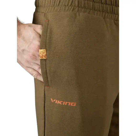 Viking Krótkie dresowe spodenki męskie Bamboo Hazen Man - olive r. M, 3 zdjęcie Viking Krótkie dresowe spodenki męskie Bamboo Hazen Man - olive r. M, 3 zdjęcie