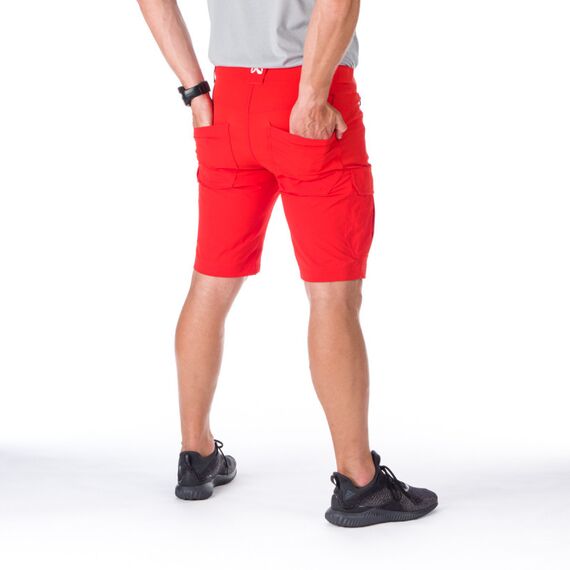 Northfinder Krótkie elastyczne spodenki męskie Irvin - czerwone, Kolor: czerwony, Waga: 1, Rozmiar: XL, 5 zdjęcie