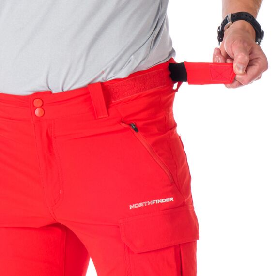 Northfinder Krótkie elastyczne spodenki męskie Irvin - czerwone, Kolor: czerwony, Waga: 1, Rozmiar: XL, 2 zdjęcie