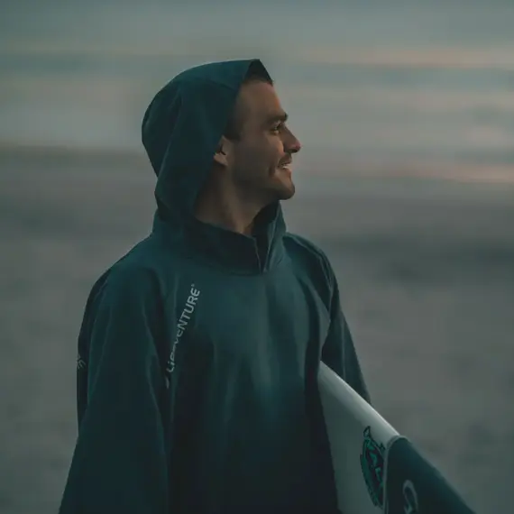 Poncho do przebierania Lifeventure Compact Changing Robe - Teal, 2 zdjęcie