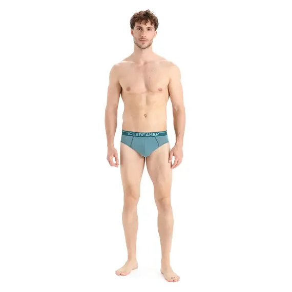 Icebreaker Slipy męskie z wełny merino Anatomica Briefs zielone, Waga: 0.5, Rozmiar: S, 5 zdjęcie