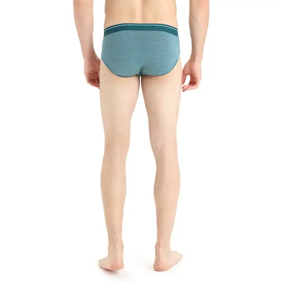 Icebreaker Slipy męskie z wełny merino Anatomica Briefs zielone, Waga: 0.5, Rozmiar: S, 3 zdjęcie
