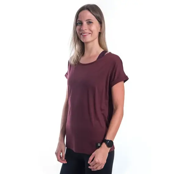 Sensor Koszulka damska Merino Air Traveller Tee SS - port red, Kolor: czerwony, Waga: 0.5, Rozmiar: L, 4 zdjęcie Sensor Koszulka damska Merino Air Traveller Tee SS - port red, Kolor: czerwony, Waga: 0.5, Rozmiar: L, 4 zdjęcie