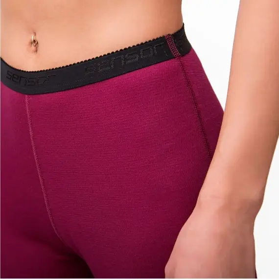 Sensor Legginsy damskie Merino Double Face - lilla, Kolor: fioletowy, Waga: 1, Rozmiar: M, 2 zdjęcie