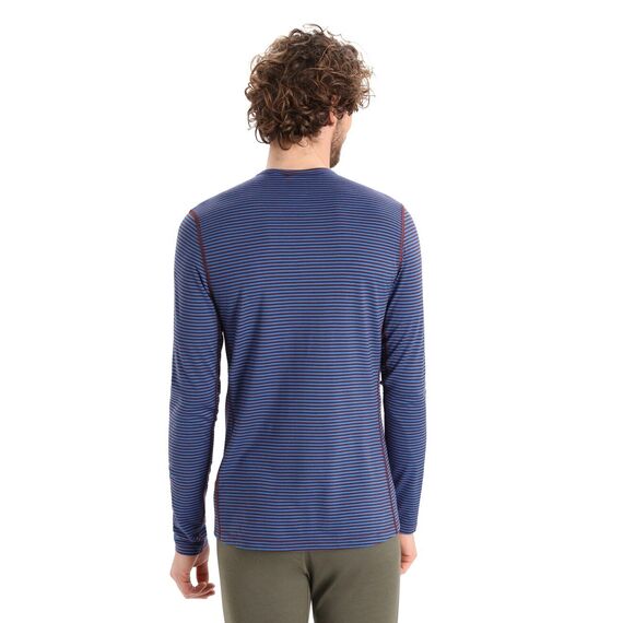 Icebreaker Koszulka męska merino 200 Oasis LS Crewe niebieska, Waga: 1, Rozmiar: XXL, 2 zdjęcie