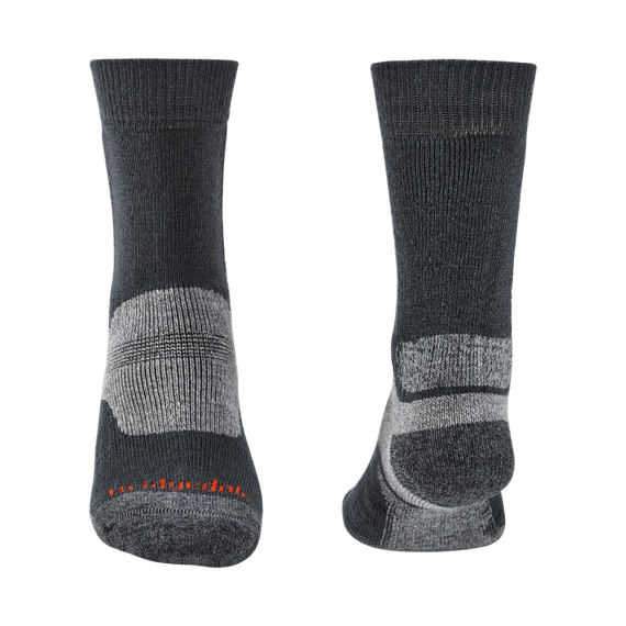 Bridgedale Skarpety męskie z amortyzacją Hike Midweight Merino Performance Boot szare, Kolor: szary, Waga: 1, Rozmiar: M (40-43), 3 zdjęcie