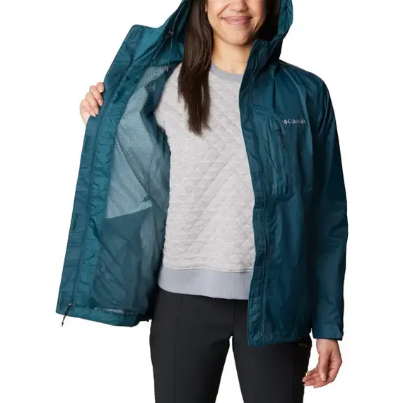 Columbia Damska kurtka przeciwdeszczowa Pouring Adventure II Jacket niebieska, Kolor: niebieski, Waga: 1, Rozmiar: S, 6 zdjęcie