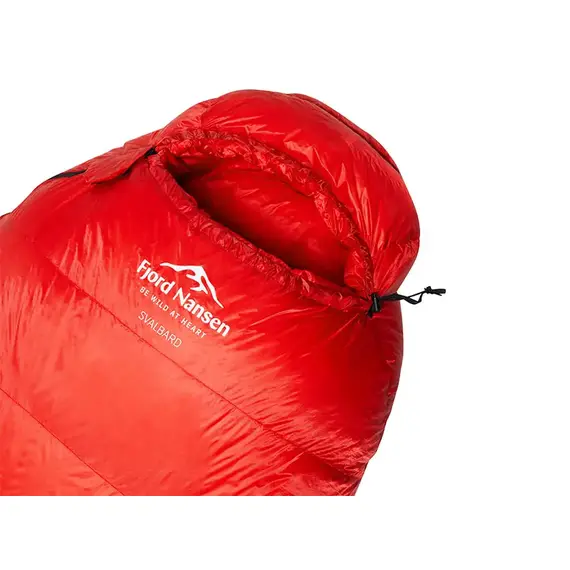 Fjord Nansen Śpiwór puchowy z puchu gęsiego Svalbard 300 Goose XL czerwony, 2 zdjęcie