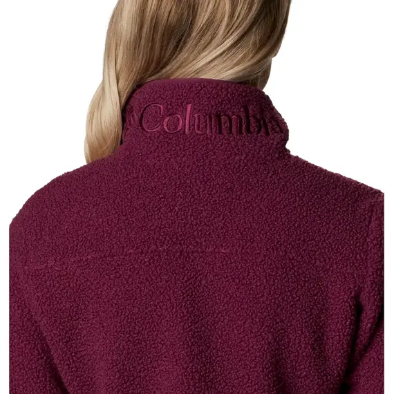 Bluza polarowa damska Columbia Panorama Full Zip Marionberry bordowa, Kolor: fioletowy, Waga: 1, Rozmiar: S, 3 zdjęcie