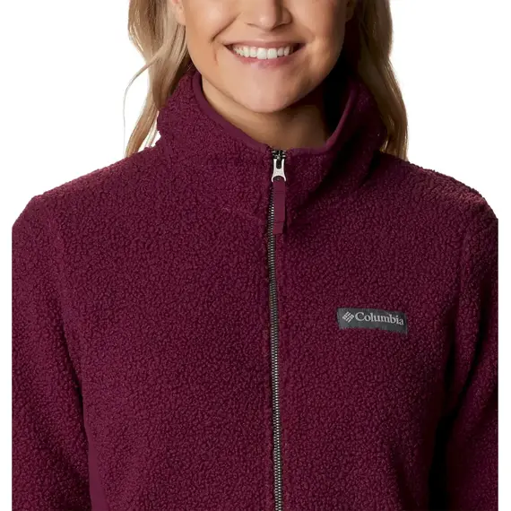 Bluza polarowa damska Columbia Panorama Full Zip Marionberry bordowa, Kolor: fioletowy, Waga: 1, Rozmiar: S, 2 zdjęcie