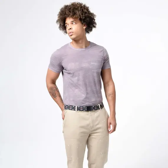 Arcade Elastyczny pasek do spodni Creosote - Charcoal / Oat, 2 zdjęcie