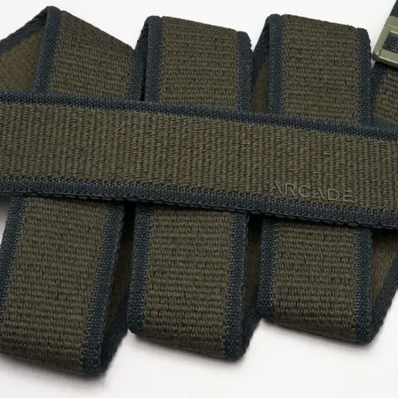 Arcade Elastyczny pasek do spodni Carto Slim - Ivy Green/Jalapeno, 4 zdjęcie