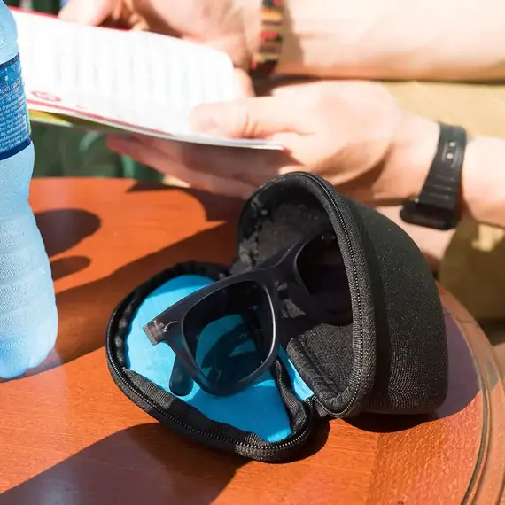 Lifeventure Etui na okulary Sunglasses Case - Recycled, Grey, 4 zdjęcie