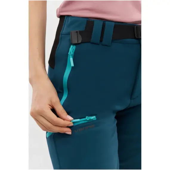 Viking Zimowe spodnie damskie Summit Warm 2.0 turkusowe, Kolor: niebieski, Waga: 1, Rozmiar: XS, 4 zdjęcie Viking Zimowe spodnie damskie Summit Warm 2.0 turkusowe, Kolor: niebieski, Waga: 1, Rozmiar: XS, 4 zdjęcie