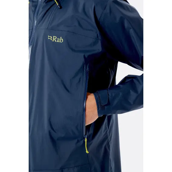 Rab Kurtka membranowa męska Downpour Plus 2.0 Jacket niebieska r. XL, 6 zdjęcie