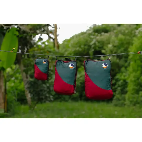 Ticket To The Moon organizer Travel Cube Burgundy / Dark Green, Waga: 0.5, Pojemność (litry): 6.3, 2 zdjęcie