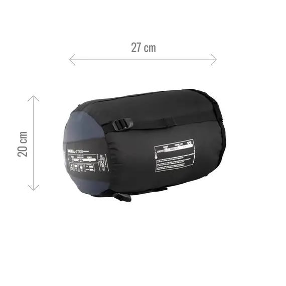 Millet Śpiwór Baikal 1100 Regular niebieski, 7 zdjęcie