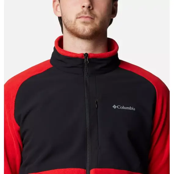 Columbia bluza polarowa męska Sage Peak™ Full Zip Fleece Sail czerwono-czarna, Waga: 0.5, Rozmiar: S, 5 zdjęcie