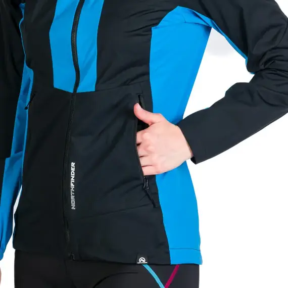 Northfinder Kurtka hybrydowa damska Cheryl - Black / Blue, Waga: 1, Rozmiar: M, 2 zdjęcie