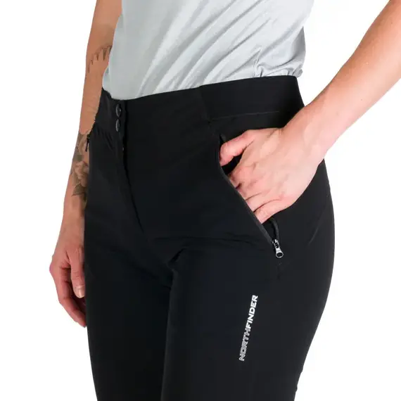 Northfinder Damskie spodenki turystyczne Jackie Black r. XS, Kolor: czarny, Waga: 1, Rozmiar: XS, 3 zdjęcie