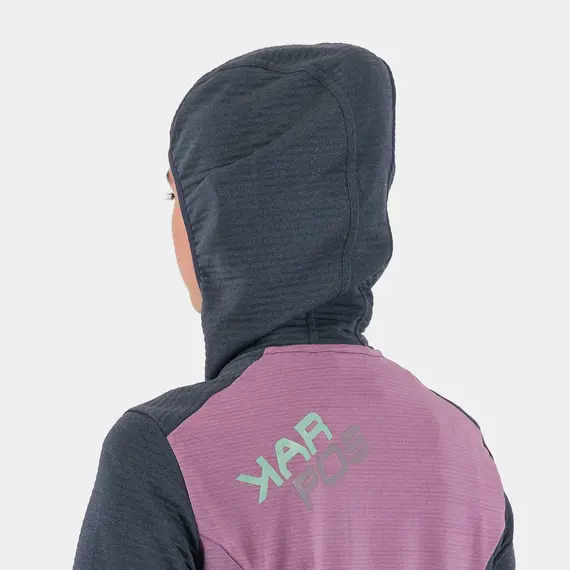 Karpos Bluza damska NUVOLAU W FLEECE OMBRE różowo-niebieska, Kolor: szary, Waga: 0, Rozmiar: S, 2 zdjęcie