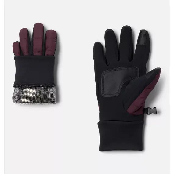 Columbia rękawiczki damskie Powder Lite II Glove bordowo-czarne, Waga: 0.5, Rozmiar: S, 2 zdjęcie