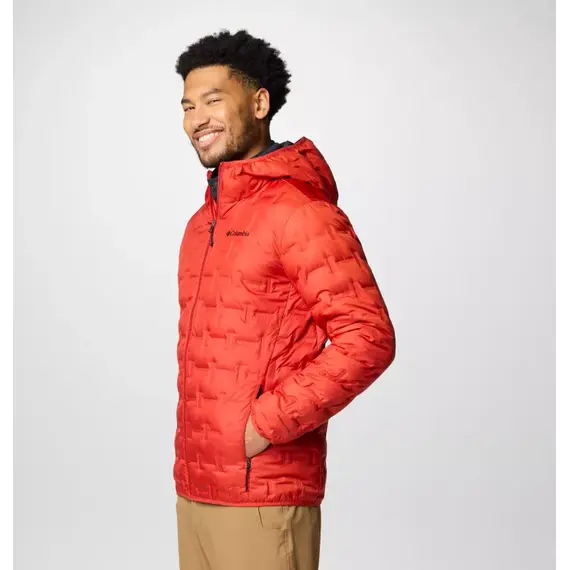 Columbia kurtka męska Delta Ridge II Down Hooded Jacket Sail czerwona, Waga: 0, Rozmiar: S, 5 zdjęcie