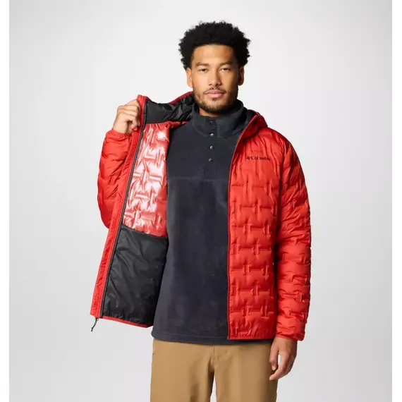 Columbia kurtka męska Delta Ridge II Down Hooded Jacket Sail czerwona, Waga: 0, Rozmiar: S, 3 zdjęcie