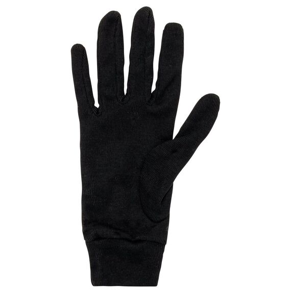 ODLO rękawiczki termoaktywne sportowe unisex Active Warm czarne, Kolor: czarny, Waga: 0.15, Rozmiar: S, 4 zdjęcie