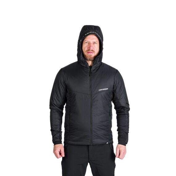 Northfinder hybrydowa kurtka trekkingowa męska z Primaloftem Ferdinando black, Kolor: czarny, Waga: 0, Rozmiar: XXL, 4 zdjęcie