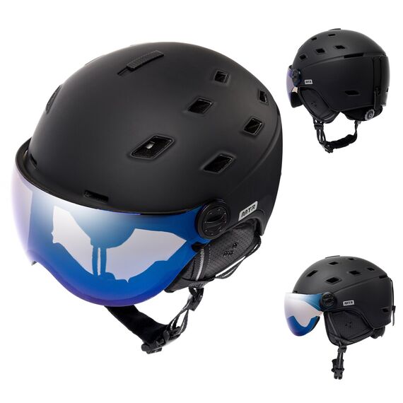 METEOR kask narciarski z regulacją rozmiaru Meteor Glide czarny, Kolor: czarny, Waga: 0.5, Rozmiar: 55-58, 8 zdjęcie
