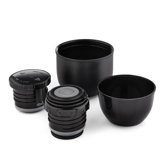 METEOR termos turystyczny na gorące napoje czarny, Kolor: czarny, Waga: 0.2, Pojemność (ml): 750, 5 zdjęcie