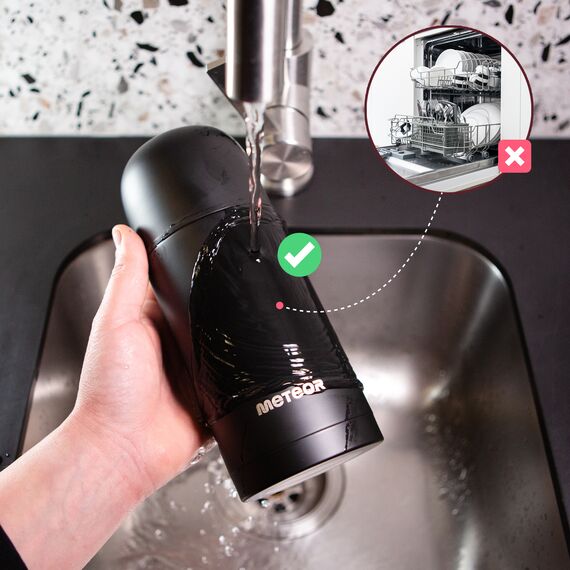 METEOR termos turystyczny na gorące napoje czarny, Kolor: czarny, Waga: 0.2, Pojemność (ml): 750, 15 zdjęcie