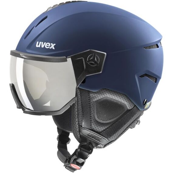 Kask narciarski UVEX Instinct Visor, Kolor: granatowy, Waga: 0.5, Rozmiar: 59-61, 2 zdjęcie