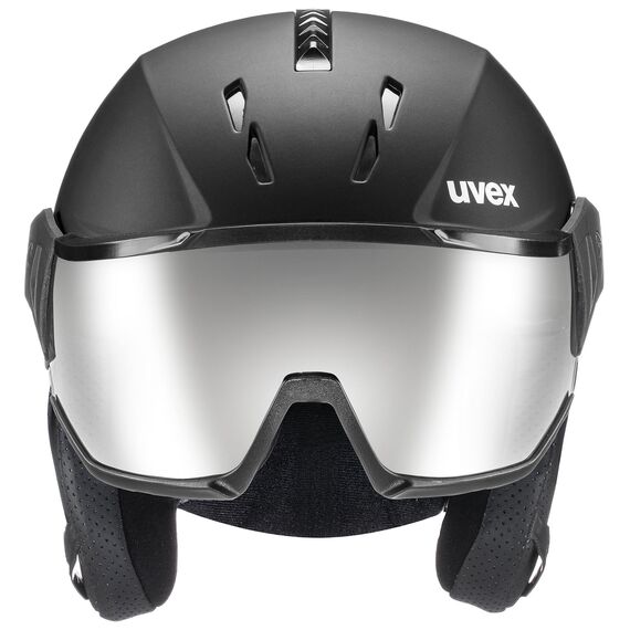 UVEX INSTINCT VISOR kask narciarski hardshell z goglami czarny, Kolor: czarny, Rozmiar: 59-61, 3 zdjęcie UVEX INSTINCT VISOR kask narciarski hardshell z goglami czarny, Kolor: czarny, Rozmiar: 59-61, 3 zdjęcie