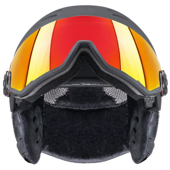 Kask narciarski UVEX Wanted Visor, Kolor: czarny, Rozmiar: 56-58, 4 zdjęcie