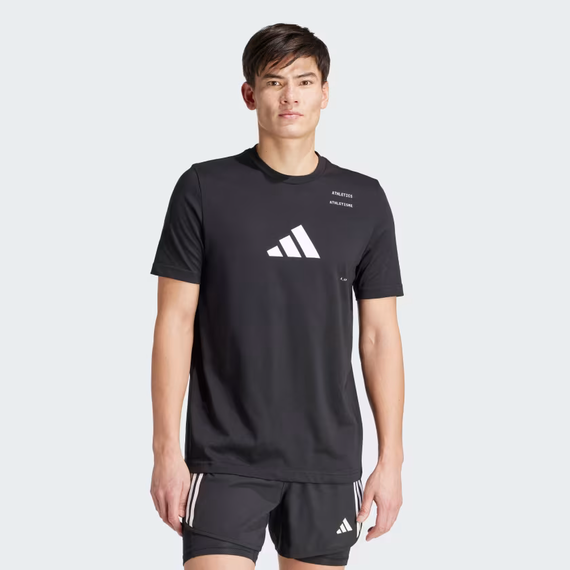 ADIDAS koszulka sportowa męska t-shirt treningowy Athletics IY5062 czarna, Kolor: czarny, Waga: 0.2, Rozmiar: M, 2 zdjęcie