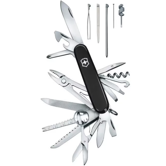 VICTORINOX scyzoryk SwissChamp 91mm Celidor czarny, Kolor: czarny, 2 zdjęcie