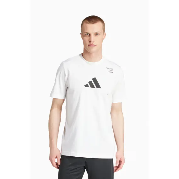 ADIDAS t-shirt sportowy męski koszulka treningowa IY8332 biała, Kolor: biały, Waga: 0.15, Rozmiar: S