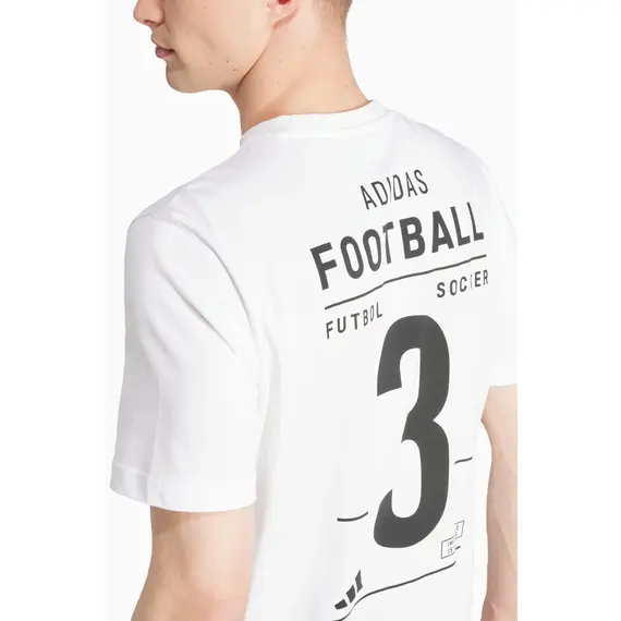 ADIDAS t-shirt sportowy męski koszulka treningowa IY8332 biała, Kolor: biały, Waga: 0.15, Rozmiar: 2XL, 3 zdjęcie