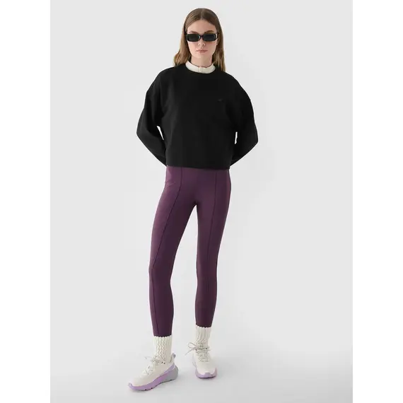 4F bluza dresowa damska luźny krój F1305 czarna, Kolor: czarny, Rozmiar: L, 3 zdjęcie