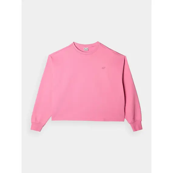 4F bluza dresowa damska luźny krój F1305 różowa, Kolor: różowy, Rozmiar: S