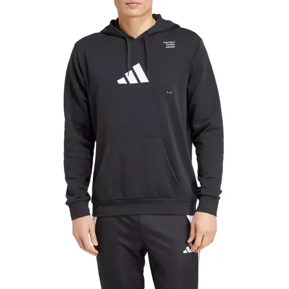 ADIDAS bluza dresowa męska z kapturem IW0192 czarna, Kolor: czarny, Waga: 0.25, Rozmiar: S