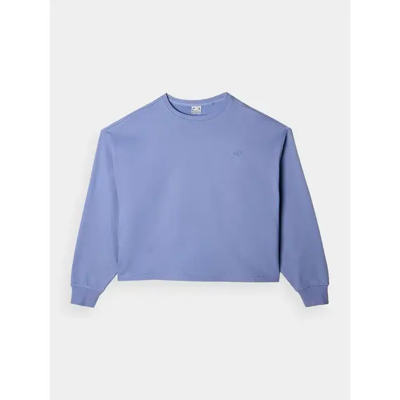 4F bluza dresowa damska luźny krój F1305 niebieska, Kolor: niebieski, Rozmiar: M