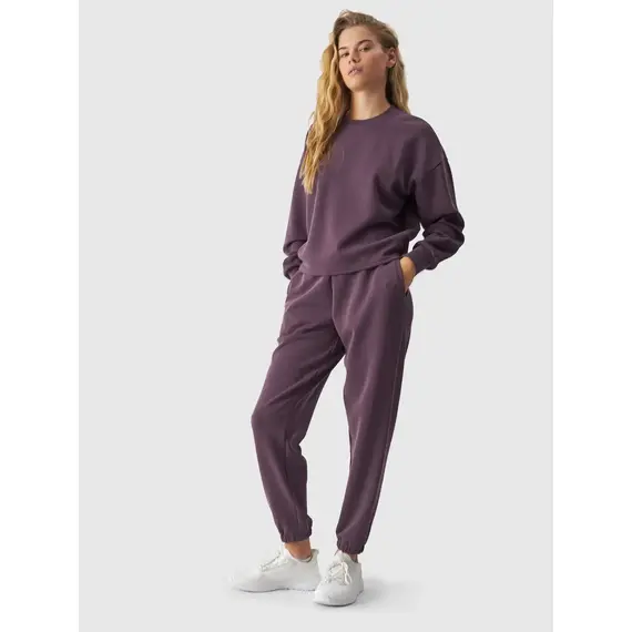 4F bluza bawełniana damska bez kaptura F1342 fioletowa, Kolor: fioletowy, Rozmiar: M, 4 zdjęcie 4F bluza bawełniana damska bez kaptura F1342 fioletowa, Kolor: fioletowy, Rozmiar: M, 4 zdjęcie