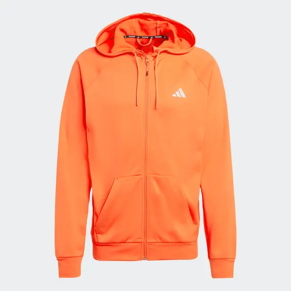 ADIDAS bluza dresowa męska na zamek z kapturem IW8397 czerwona, Kolor: czerwony, Waga: 0.3, Rozmiar: S