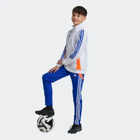 ADIDAS spodnie dresowe młodzieżowe rurki treningowe TIRO JE1989 niebieskie, Kolor: niebieski, Waga: 0.25, Rozmiar: 140, 8 zdjęcie